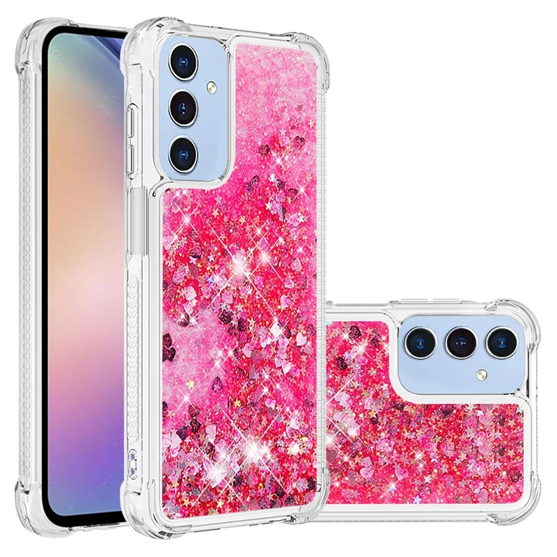 Glitter Dynamic Liquid Phone Case - Universal Compatibility for Samsung Galaxy Series