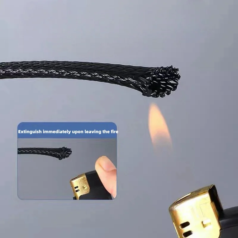5M High Density PET Expandable Braided Sleeve for Wire Cable Insulation