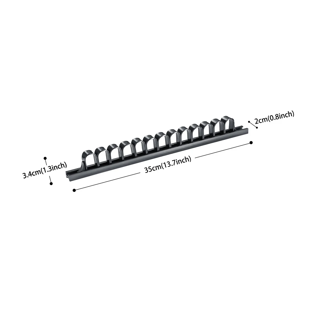 Plastic Wrench Screwdriver Organizer Rail Rack Storage Holder Garage Workshops Hardware Tool Display Hanger ABS Wall Mount 1Pcs tool organizer wrench organizer wrench holder screwdriver organizer