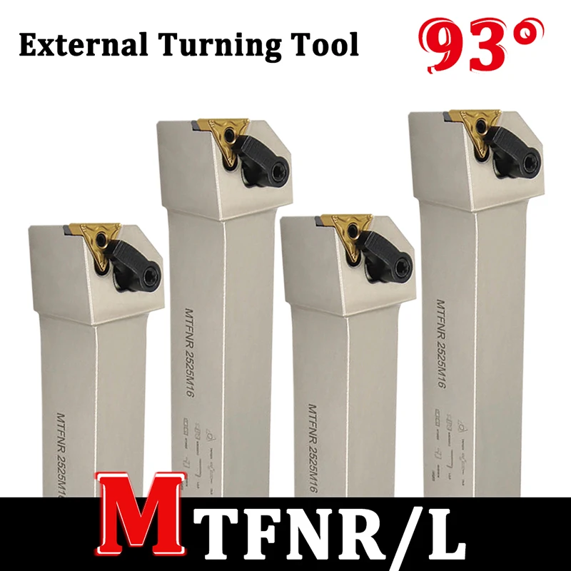 

1PCS MTFNR1616H16 MTFNR2020K16 MTFNR2525M16 Cnc External Tool Holder Turning Tools MTFNR MTFNL For Carbide Inserts TNMG