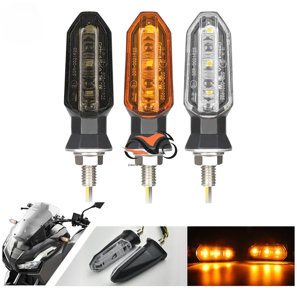 

2pcs Motorcycle Mini Turn Signal Light LED Indicator Flashing 12V Amber Flashing Light for Honda Suzuki Kawasaki Yamaha