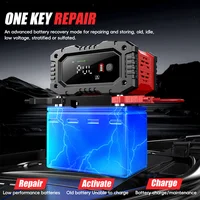 FOXSUR 20A/10A Car Motorcycle Battery Charger 12V/24V Smart Charger Lithium AGM GEL Lead-Acid LiFePO4 Battery Charger - Image 4