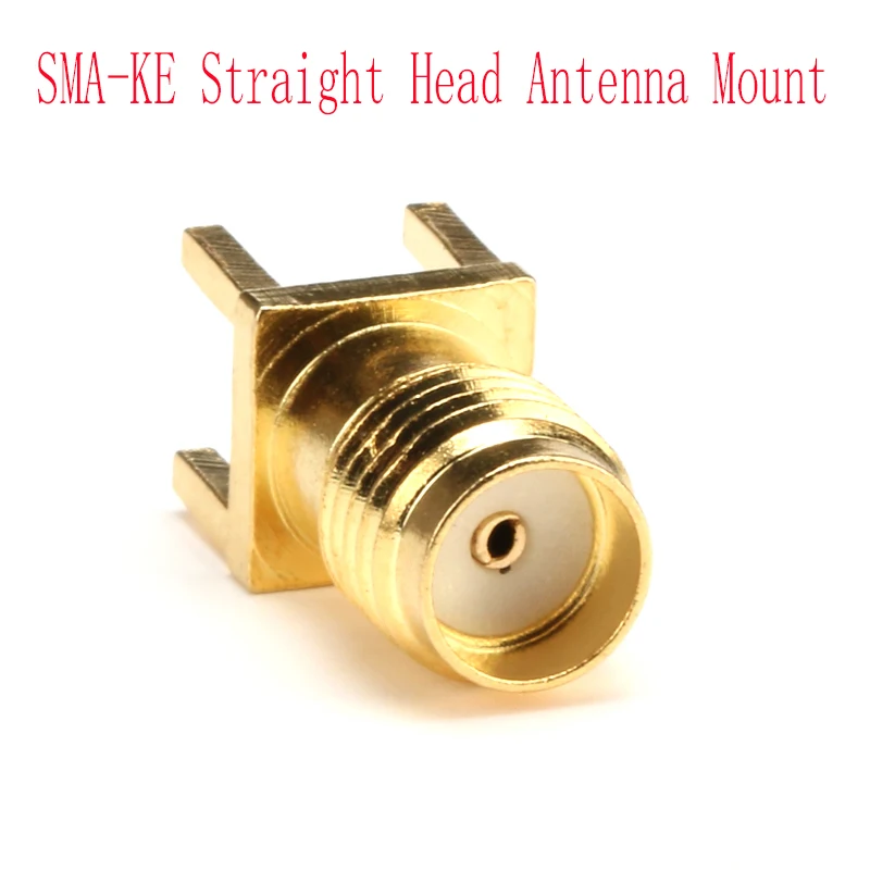 

10PCS SMA-KE Straight Head Straight Feet Component Antenna Base SMA Female Solder Edge For Drones RC Racer Multi-copter