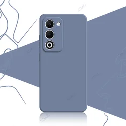 Luxury Dual Liner Protective Case - Full Shockproof Square Liquid Silicon Phone Cover for OPPO K13x (Gray)