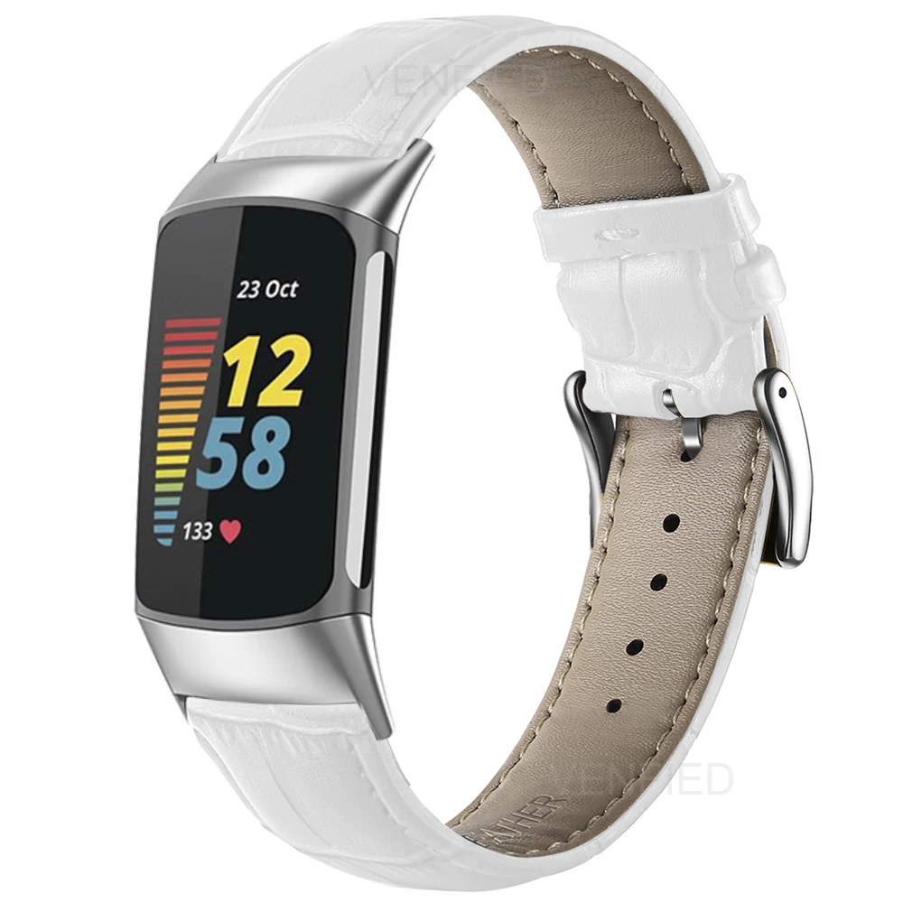 Fitbit Charge 6 5 용 가죽 밴드 Fitbit Charge 5 6 팔찌 Correa 용 여성용 남성용 시계 손목 스트랩 루프