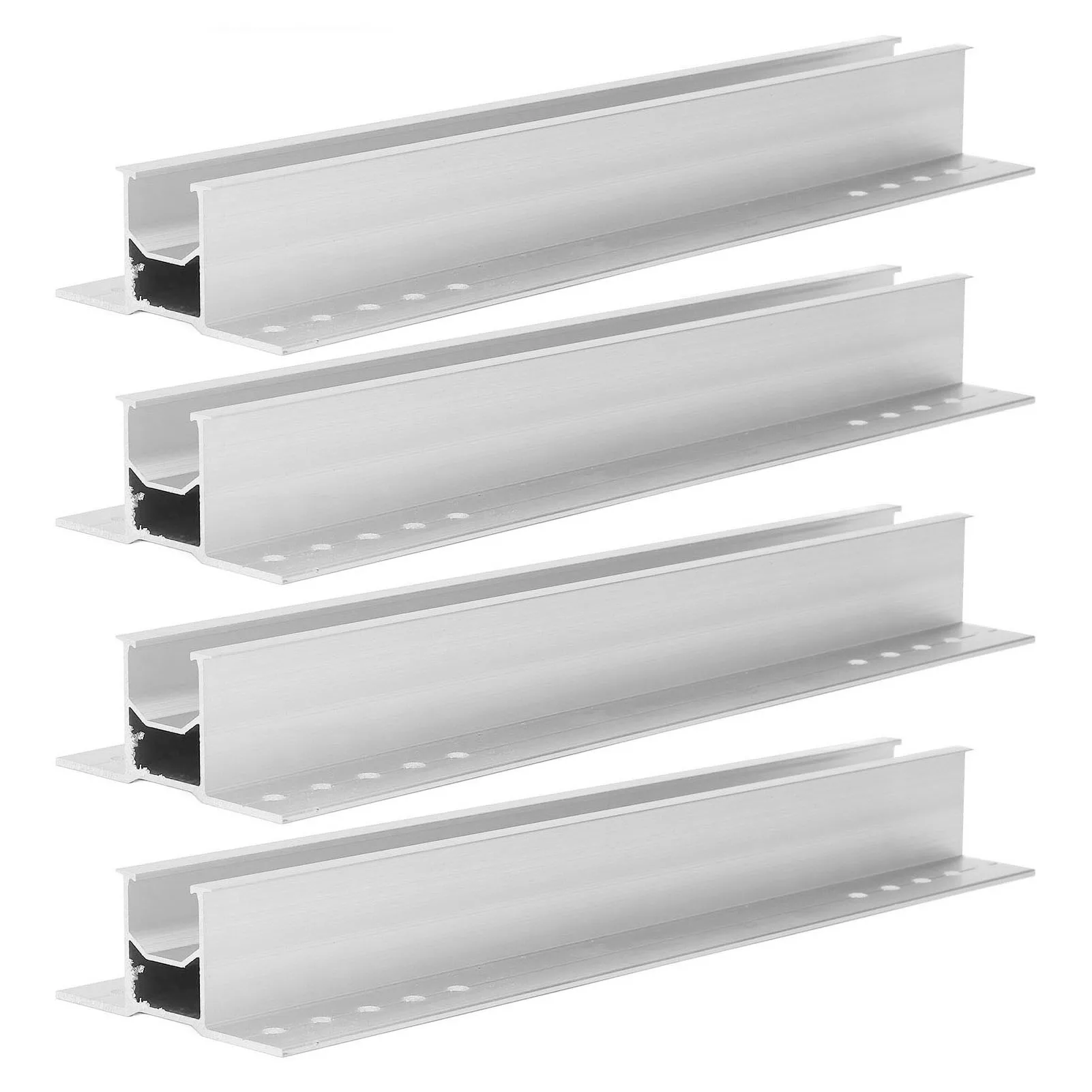 Solar Panel Bracket Kit Anodized Aluminum Alloy 4 Sets 300mm Time Saving Solar Panel Mounting Bracket for RV for House