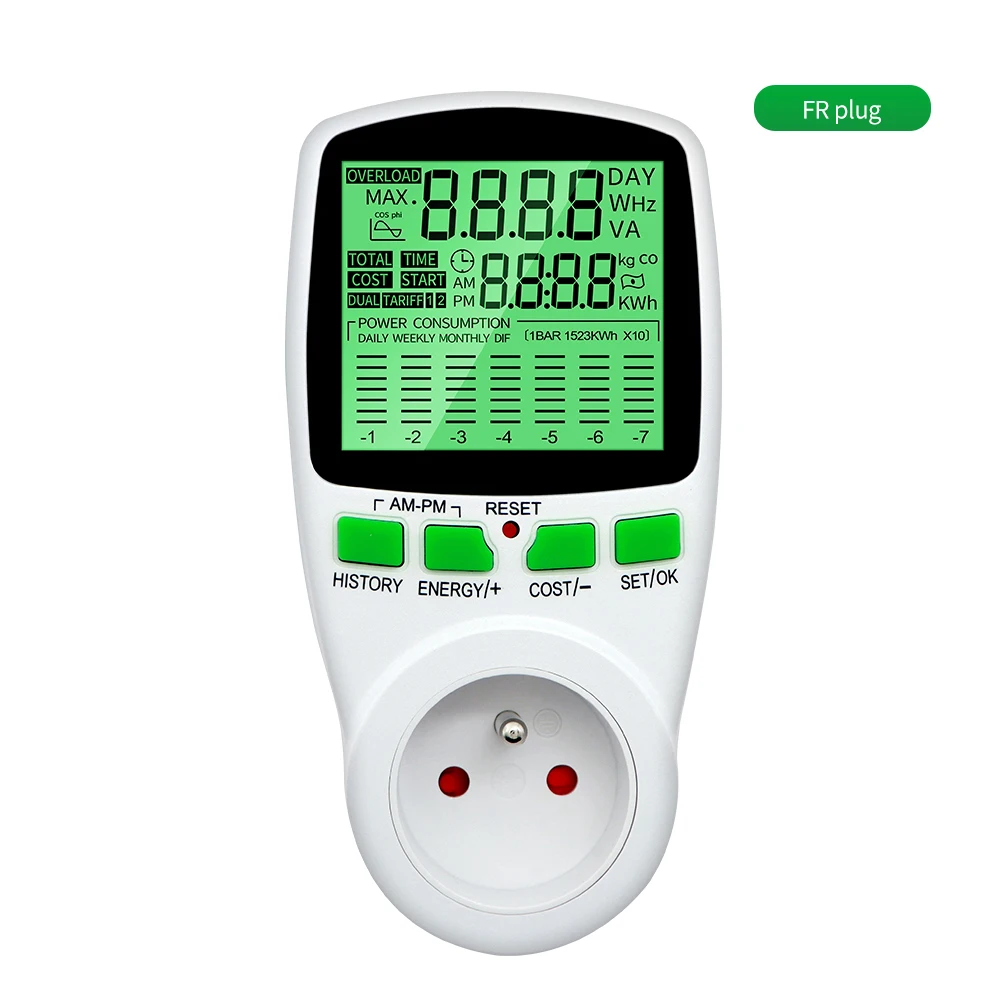 digital wattmeter verificação de eletricidade volt profissional