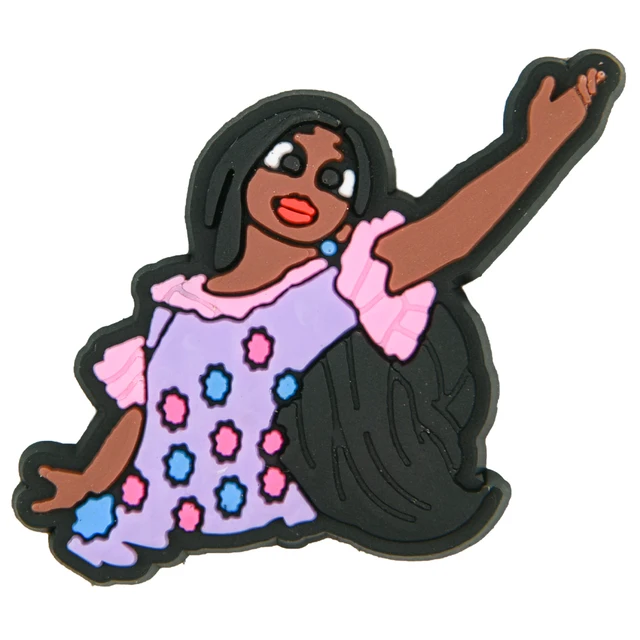 Hot Sale Movie Characters Croc Shoe Charms Women Men Clog Shoes Decorations Gesture Finger-guessing Game Bracelet Accessories p6243