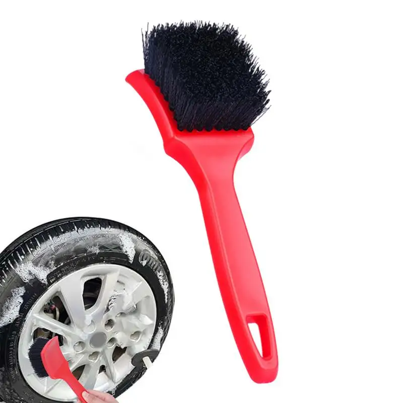 

Car Wheel Brush Tire Cleaning Brushes Tools Car Rim Scrubber Cleaner Duster Handle Motorcycle Truck Wheels Car Detailing Brush