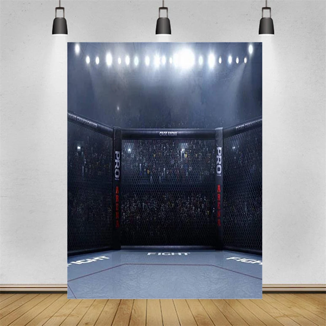 Wrestling Match Arena Photography Backdrop Boxing Ring Fistfight Field