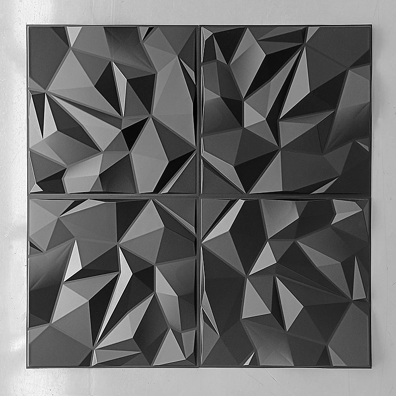 Panel de pared estéreo 3D de 30x30cm, adhesivo de diamante no autoadhesivo, para sala de estar y baño