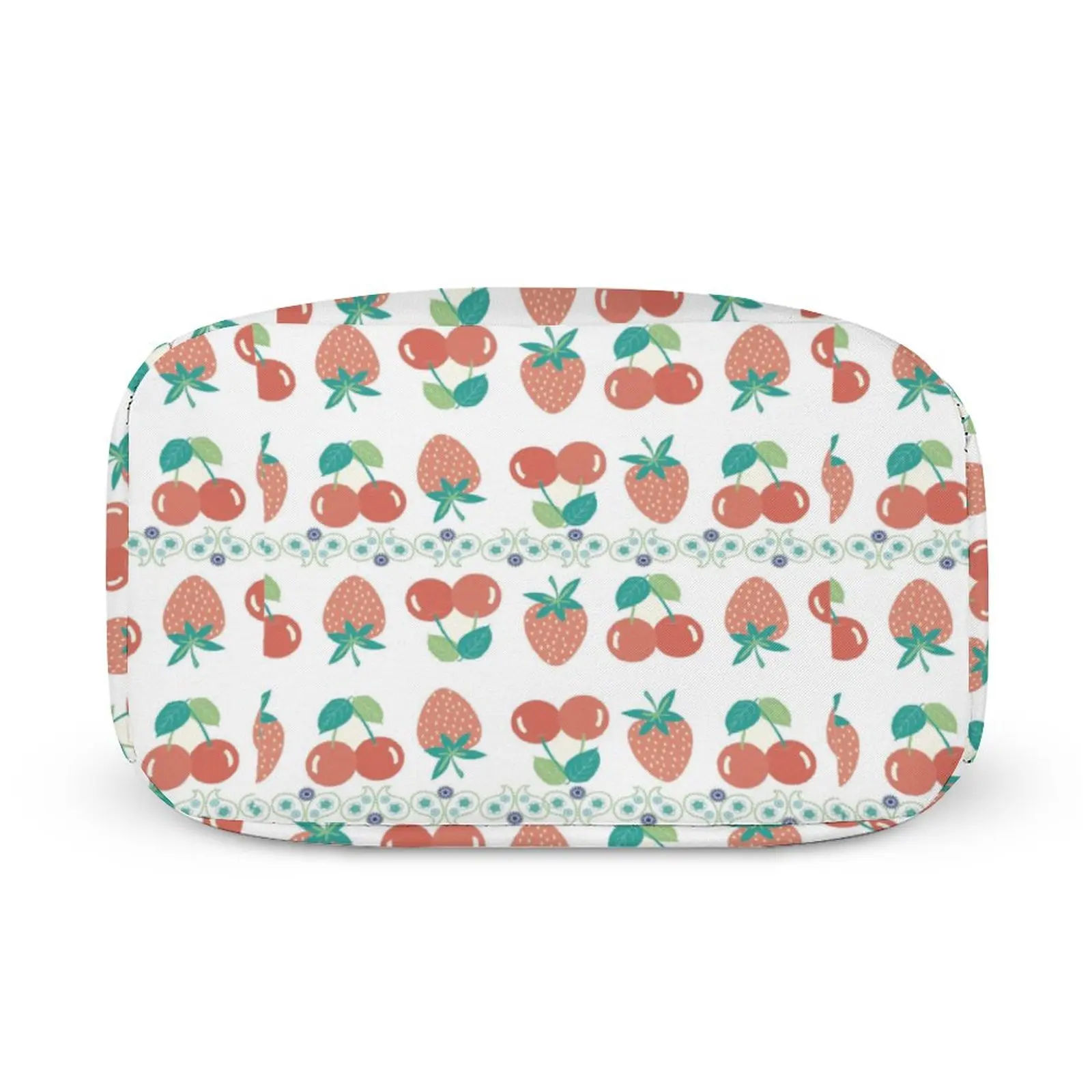 Custom Pattern Tote Lunch Bags for Women Fruit Cherry Print Portable Lunch Bag Picnic Travel Breakfast Box Office Work School