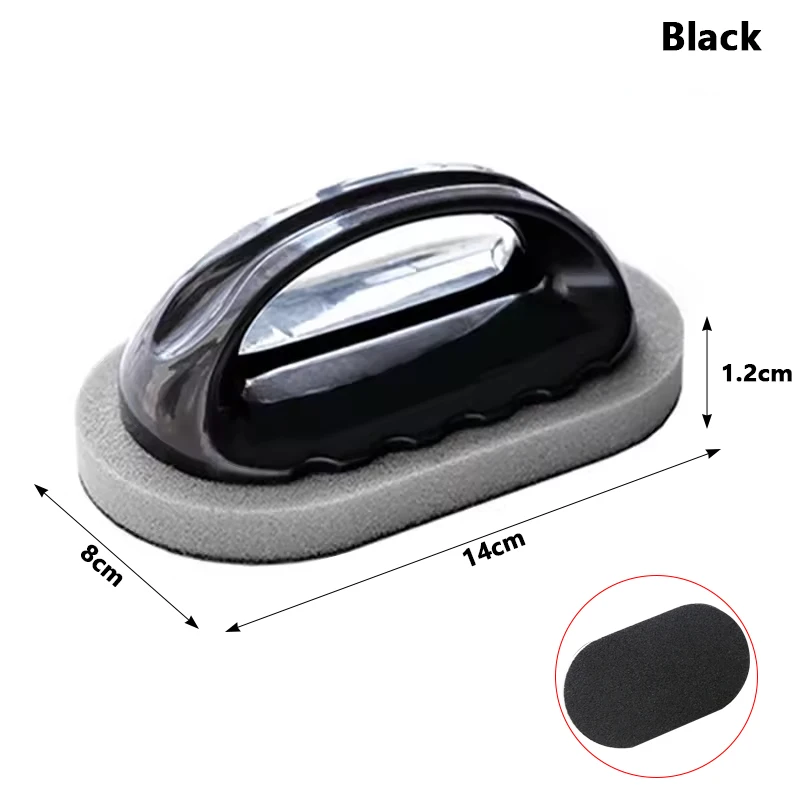 מברשת ספוג אמרי קסמית לניקוי מטבח ואמבטיה עם ידית, כלי ניקוי חזקים להסרת חלודה וזיהום