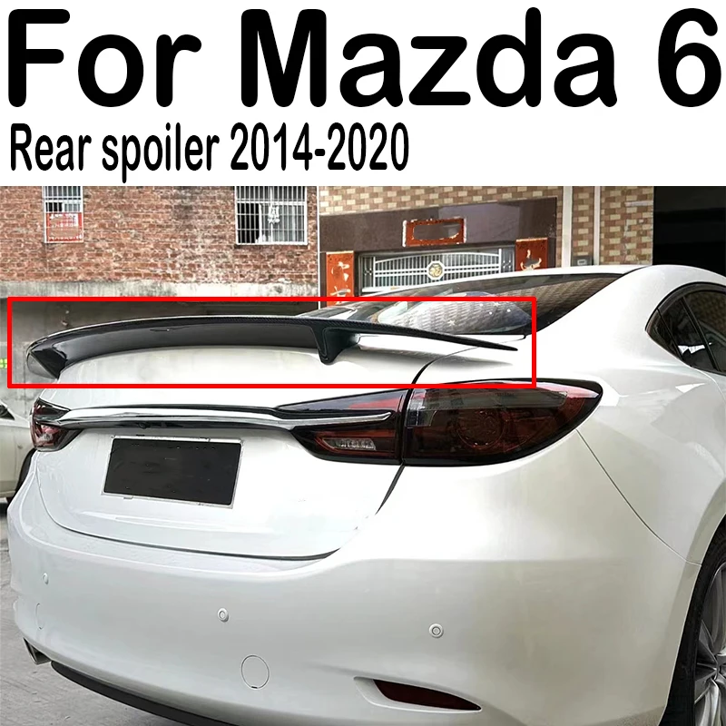 

For Mazda 6 Atenza Spoiler 2014-2020 RT style High Quality Carbon Fiber Material Car Rear Wing Rear Spoiler