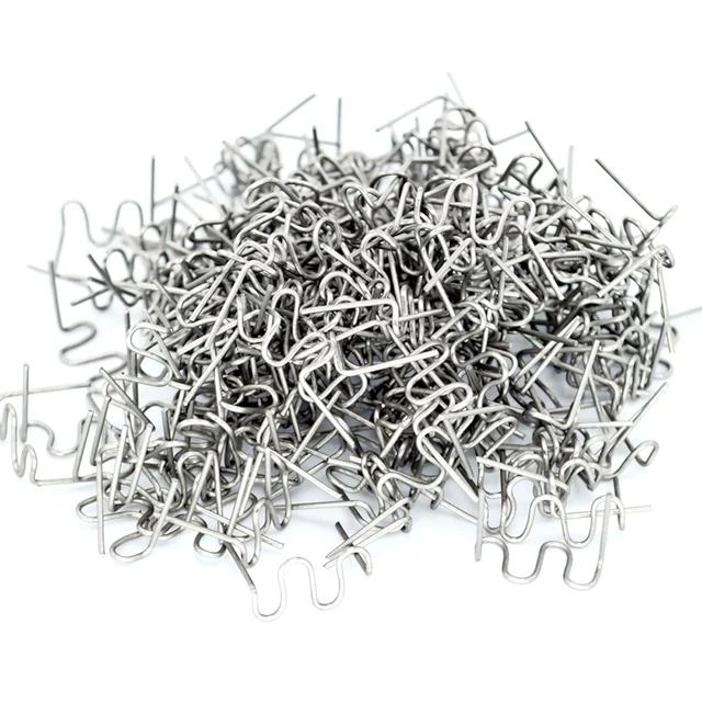 1000pcs 0.8 מ "מ staples חם עבור מכונית פגוש פלסטיק רתך תיקון רכב ערכת תיקון חם מסריח ריתוך כלי הלחמה פגוש
