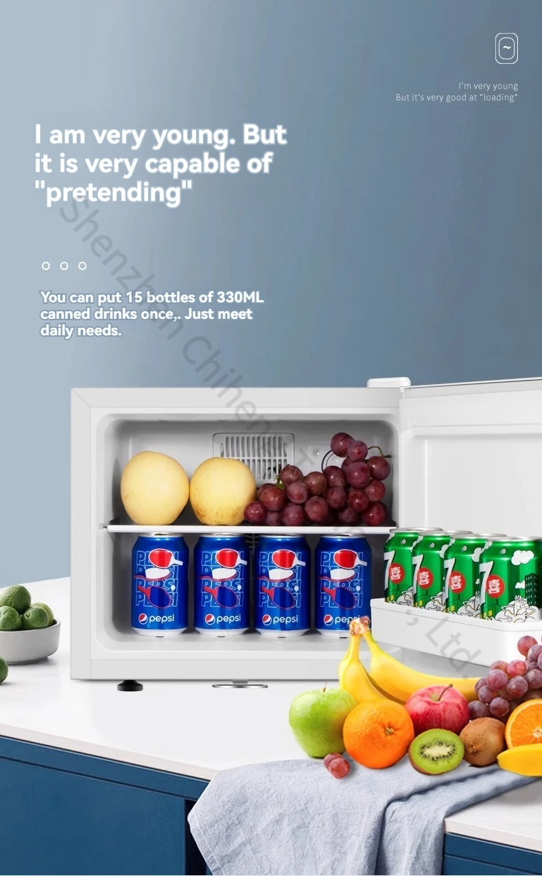 Refrigerator For Home Hotel Office Fresh Cabinet Air-cooled Single Door Small Refrigerator 20L Household 220V