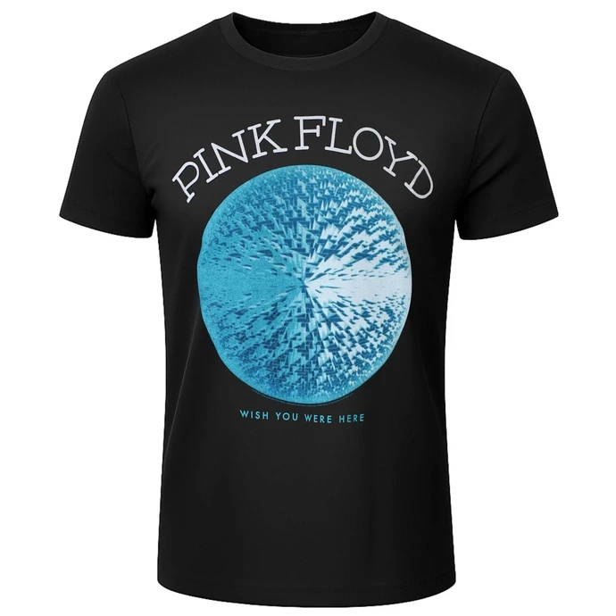 Y2k Sale Pink Floyd Grafik-Baumwoll-Band-T-Shirt Unisex Sommer Kurzarm Mode Marken-T-Shirt Luxus Casual Vintage Tee