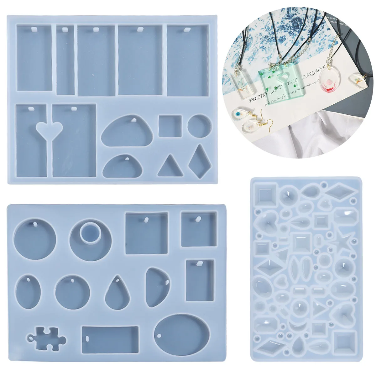 Harz Internationale Schach Set Form Mit Schachbrett Silikon Harz Formen Kristall Charms Epoxidharz Silikon Für Diy Form Werkzeuge – Detail 9
