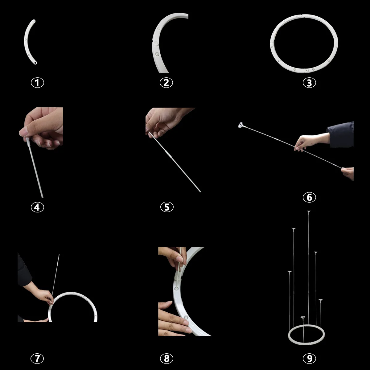 Balloon table floating bracket pillar wedding birthday party decoration floating path guiding pole support party decoration