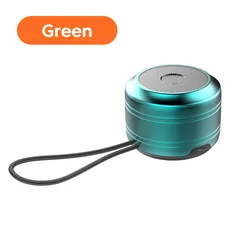 Compact Wireless Bluetooth Speaker with Stereo Surround Sound and Built - in Microphone (Green)