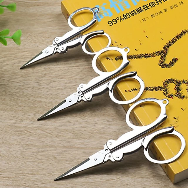 Stainless Steel Crafts Scissors Stationery  Foldable Scissors Stainless  Steel - Scissors - Aliexpress