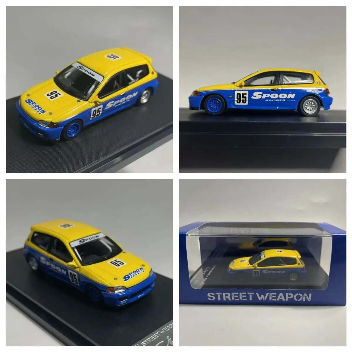 

Уличное оружие масштаб 1/64 Civic EG6 Ложка #95 литая модель автомобиля коллекция ограниченный выпуск хобби игрушечный автомобиль
