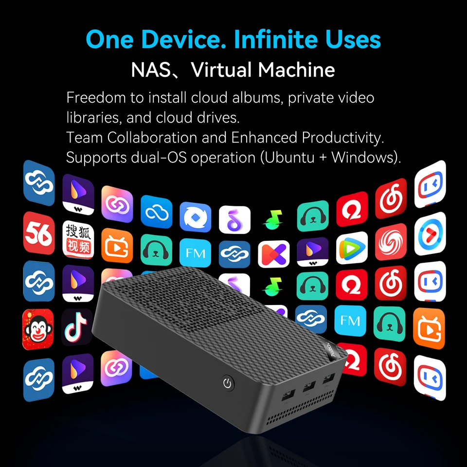 MOREFINE M10S ミニPC N150 (最大3.6GHz) 12GB DDR5 RAM 16TB M.2 SSD