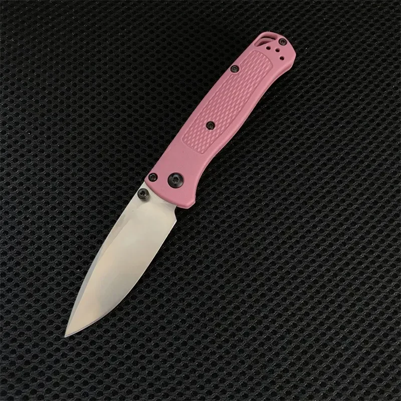 silver pink handle