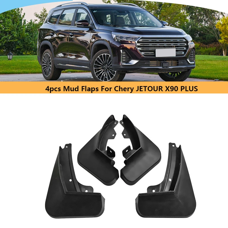 4 pcs Car Wheel Fender  For Chery Jetour X90 PLUS 2021 2022  Anti-splash Mudguard Splash Guard