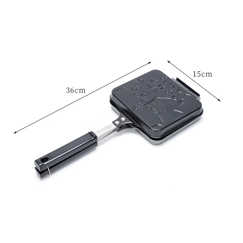 Gas Non-Stick Sandwich Maker Iron Bread Toast Breakfast Machine Waffle Pancake Baking Barbecue Oven Mold Mould Grill Frying Pan