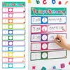 12 Pcs DIY Visual Schedule for Toddlers, Daily Routines Schedule Cards, Classroom Decoration, Schedule Pocket Chart Add-ons 1