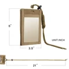 Tactical ID Card Holder Hook Loop Patch Tour Badge Holders Outdoor Travel Pouch  Cycling Purse and Nylon Lanyard 2
