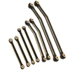 For Axial 1/24 SCX24 C10 AXI00001 AXI00002 AXI00006 Brass Pull Rod Car Body Links Set 1:24 Simulation Model Car Upgrade Parts 4