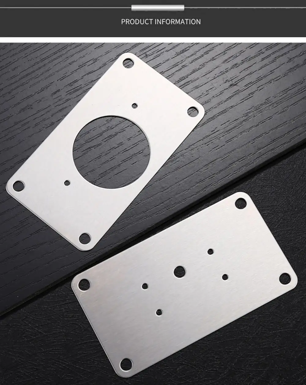 Description Picture 3 of itemStainless Steel Hinge Fixing Plate Kit Cabinet Door Hinge Repair Plate Bracket with Mounting Screw for Kitchen Furniture