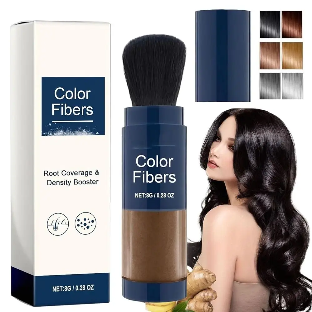 For Root Touchup Supersize Color Fibers with Refill Set for Thinning Hair Helps Cover Grey and Grown-in roots Hair Fiber Powder hair powder