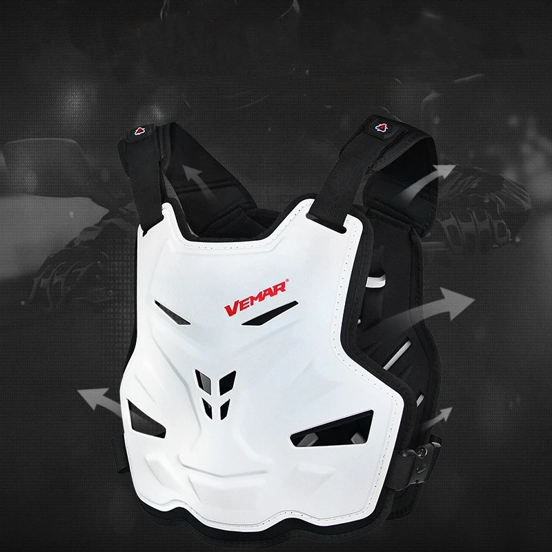 Vemar Motorcycle Body Armor Vest Motorcycle Jacket Moto Motocross Vest Off-Road Dirt Bike Protective Gear Back Chest Protector