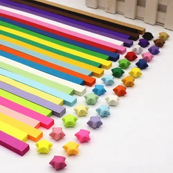 540 Sheets Lucky Origami Stars Paper Strips Double Sided Origami Stars 27 Color Decor Folding Paper For Arts Crafting Supplies