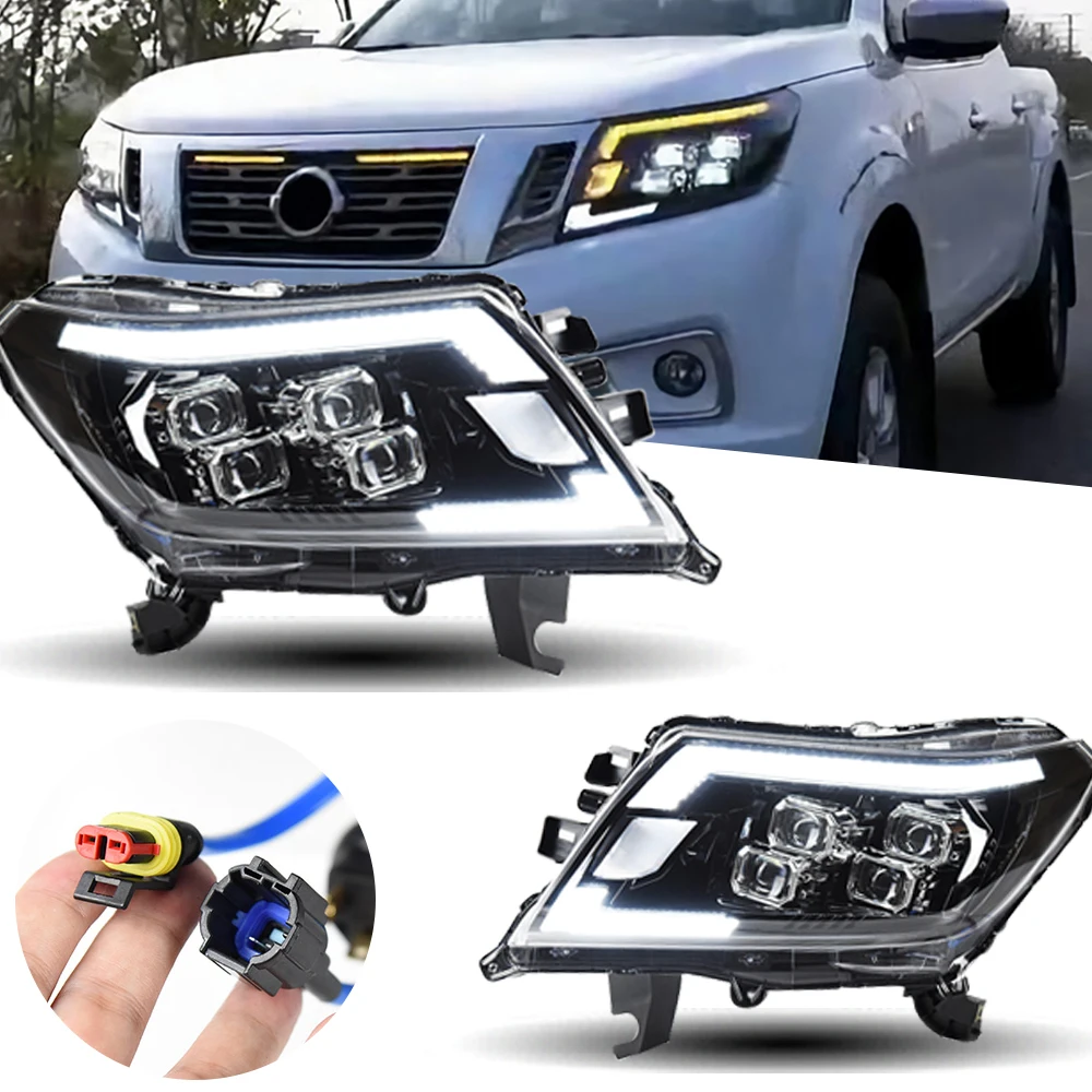 HeadlightForNavaraLEDHeadlights20142021NP300HeadLampCar