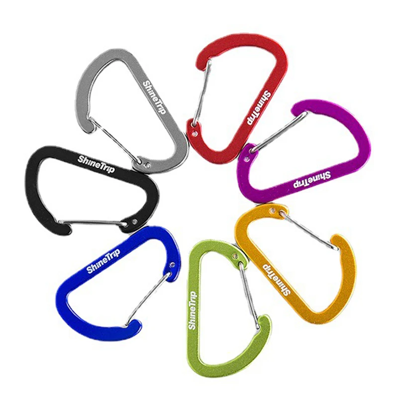 

1PC Outdoor Camping Multi Tool Mountaineering Buckle Steel Small Carabiner Clips Fishing Climbing Acessories D-Ring Keychain