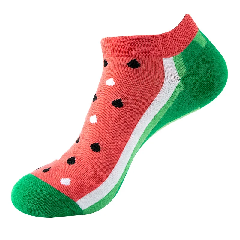 Men's Novelty High-Quality Geometric Fruit and Sushi Patterned Fashion Socks