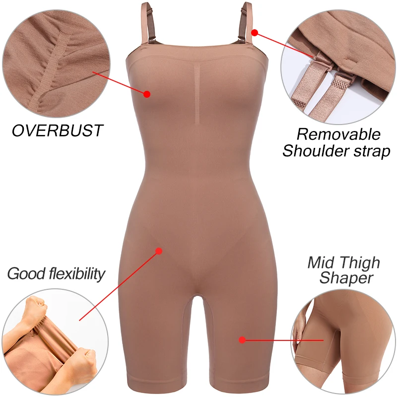 Women Body Shaper Bodysuit Shapewear Full Body Shaper Tummy Control Slimming Sheath Butt Lifter Push Up Thigh Slimmer Abdomen Shapers Corset