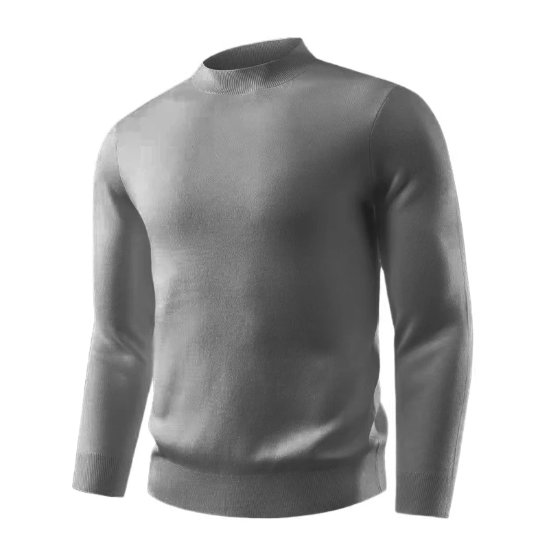 Animal Game Mens Knitwear Tshirts Luxury Long Turtleneck Pullover Solid Regular Woolen Sweater Men's Cold Blouse Work Tops