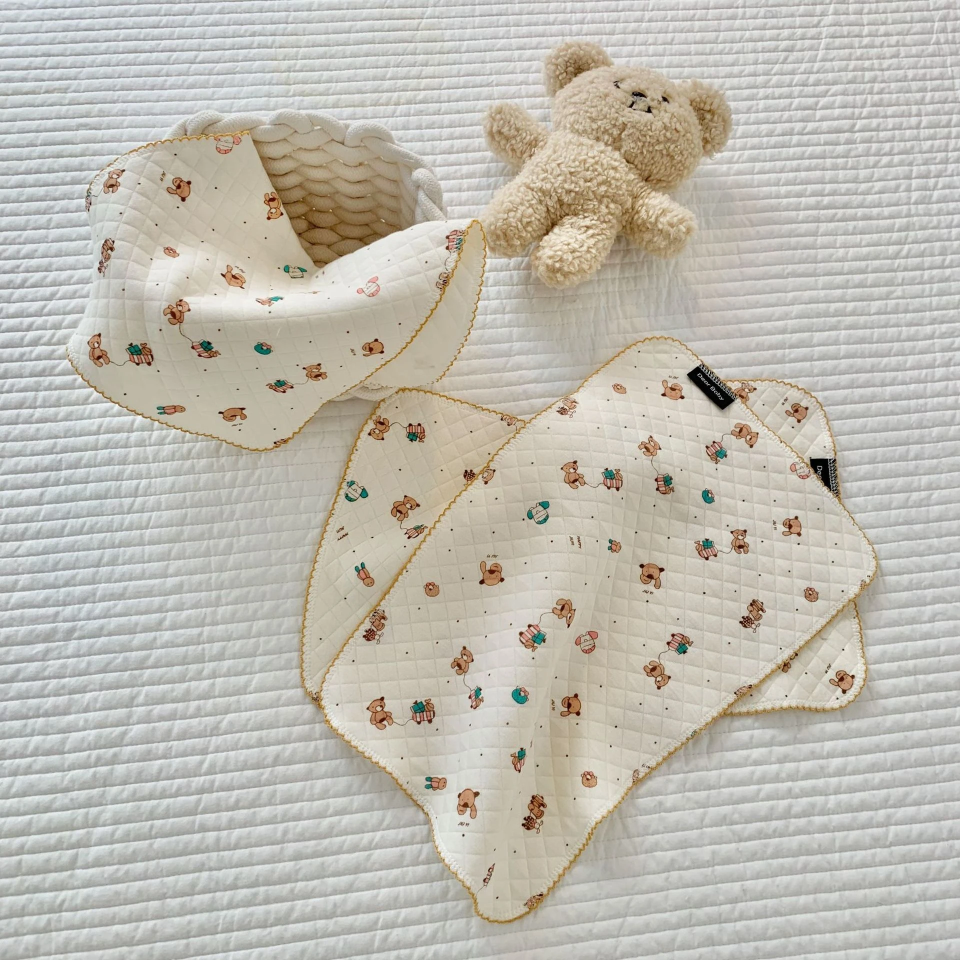 Baby Flat Pillow Newborns Head Pillows Cotton Flat Pillow Four Seasons