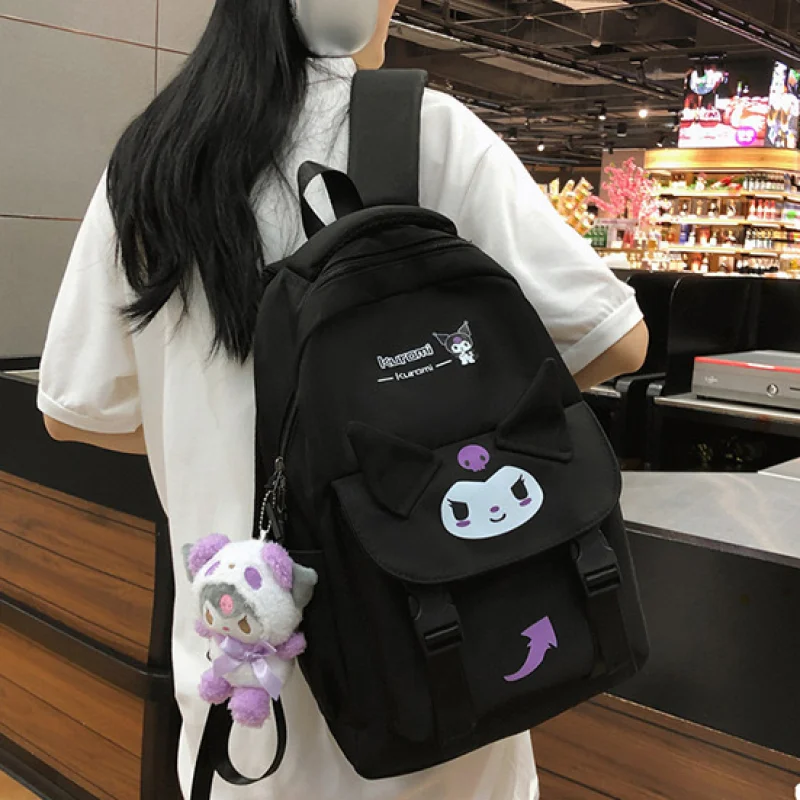 

Kawaii Sanrio Backpack Middle School High School Melody Pom Pom Purin Cinnamon Cartoon Cartoon Backpack Fashion Bag Toy