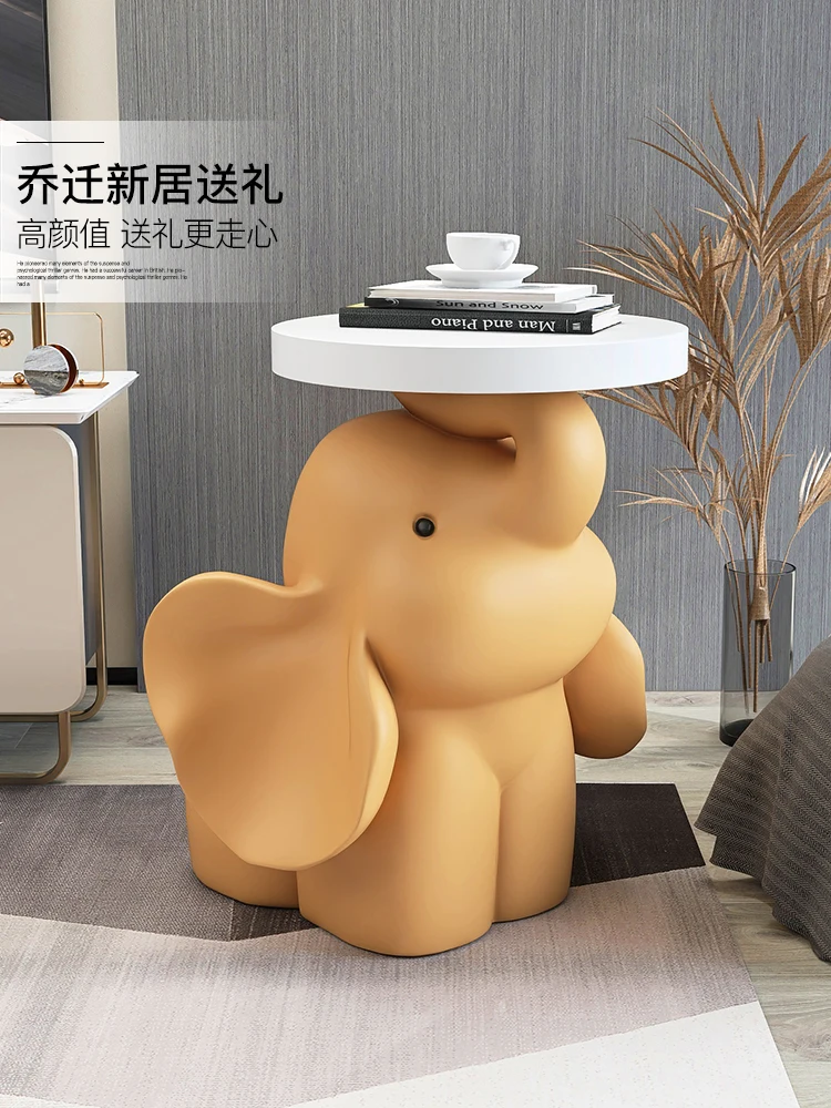 Home Decor Nordic Elephant Statue Tea Bedside Table Floor Sofa Tv
