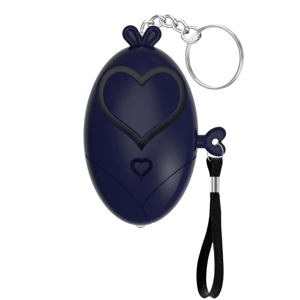 Heart Shaped Personal Safety Alarm - 130DB Portable Keychain Siren