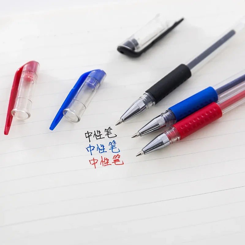 

Bullet 0.5mm Ink Gel Supplies Ballpoint Red Set Blue Pens Black Pen Writing Refill Journal 3+20pcs/set Stationery School