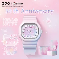 ZGO Sanrio Women’s Waterproof Glow-in-the-Dark Quartz Watch Hello Kitty 50th Anniversary Limited Edition Gift 357