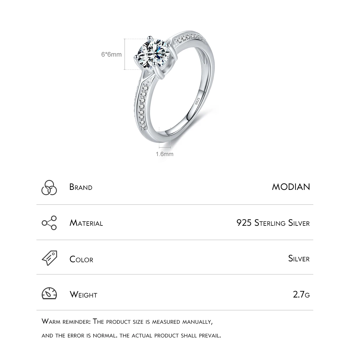 1CT Lab-grown Diamond Engagement Ring Price Malaysia | Zcova