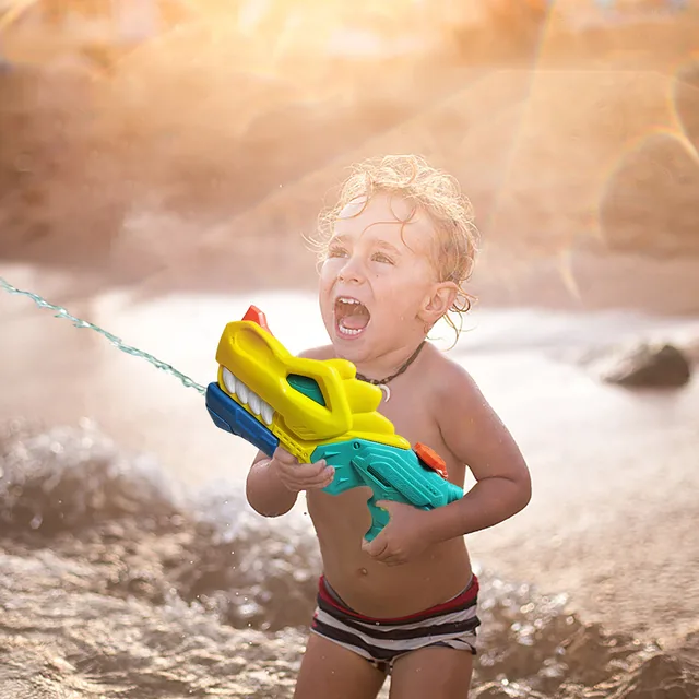 Dinosaur Water Guns For Kids Large Capacity Squirt Water Blaster Guns Toy For Children Long-Range Shooting Water Squirters Toys 4